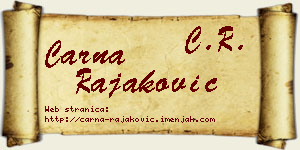 Čarna Rajaković vizit kartica